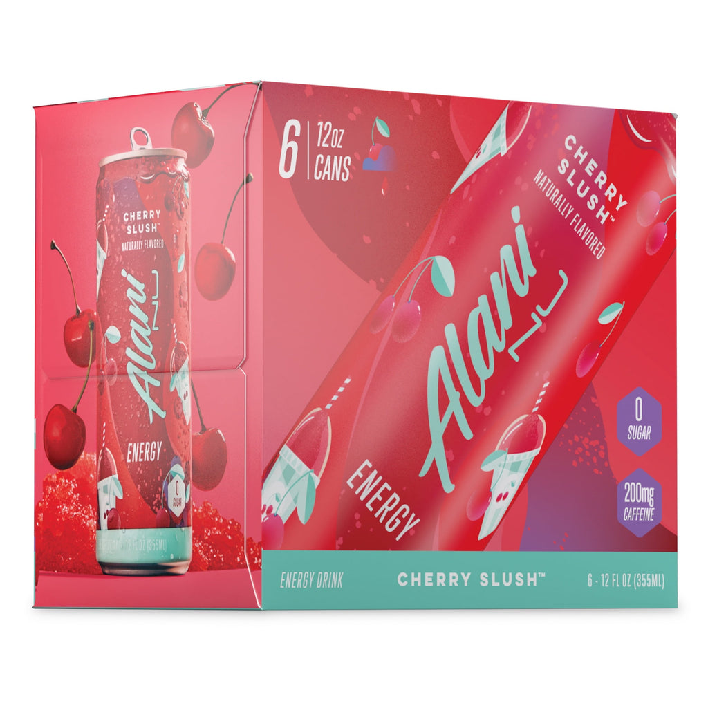 Energy Drink, Cherry Slush, 12 fl oz Cans (6 Pack)