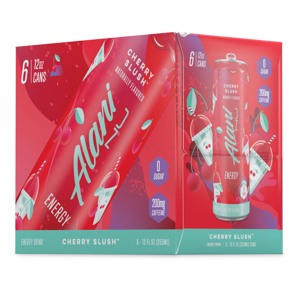 Energy Drink, Cherry Slush, 12 fl oz Cans (6 Pack)