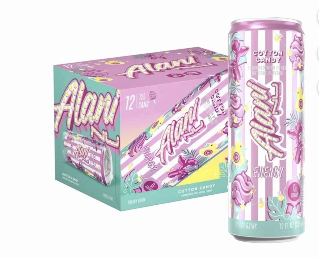 Energy Drink Variety Pack Cotton Candy and Strawberry Sunrise Flavors 24 Count 12 fl oz