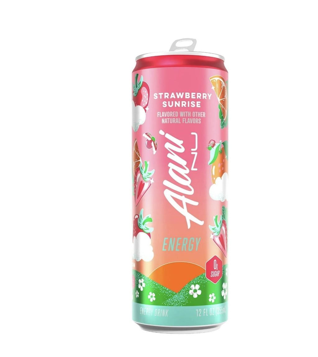 Energy Drink Variety Pack Cotton Candy and Strawberry Sunrise Flavors 24 Count 12 fl oz
