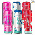 New  Sugar Free Energy Drink Cherry Slush, Blue Slush, Pink Slush Flavor 12 fl oz Low-Calorie Energy Boost Drinks (Pack of 6)
