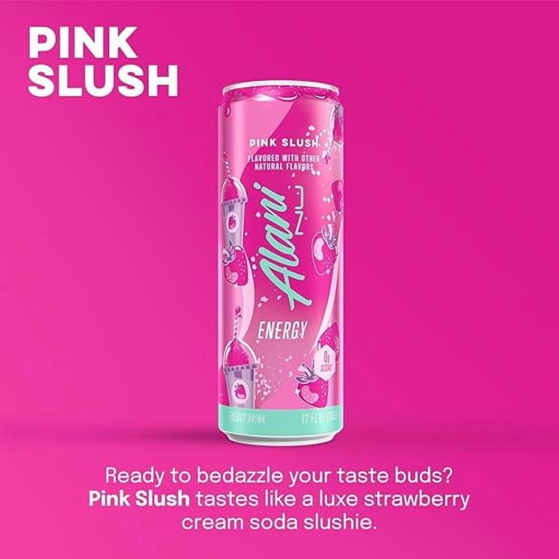 New  Energy Drinks Variety Pack - Blue Slush, Pink Slush, Watermelon Wave, Sugar-Free &amp; Low-Calorie (12 fl oz, Pack of 6)