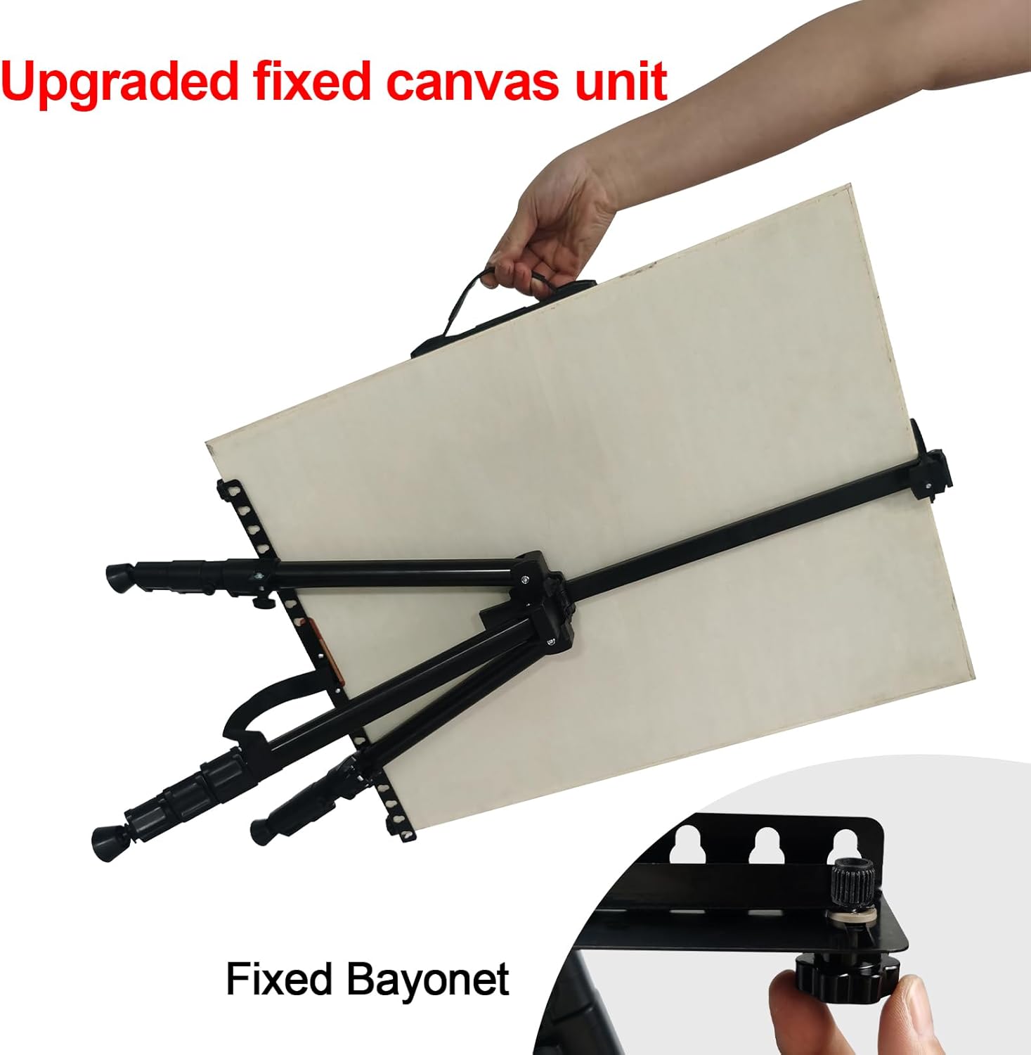 Art Easel for Painting and Display – Adjustable Floor 66 Inch Folding Aluminum Easel Stand for Sign - Table Top Canva... - Image 6