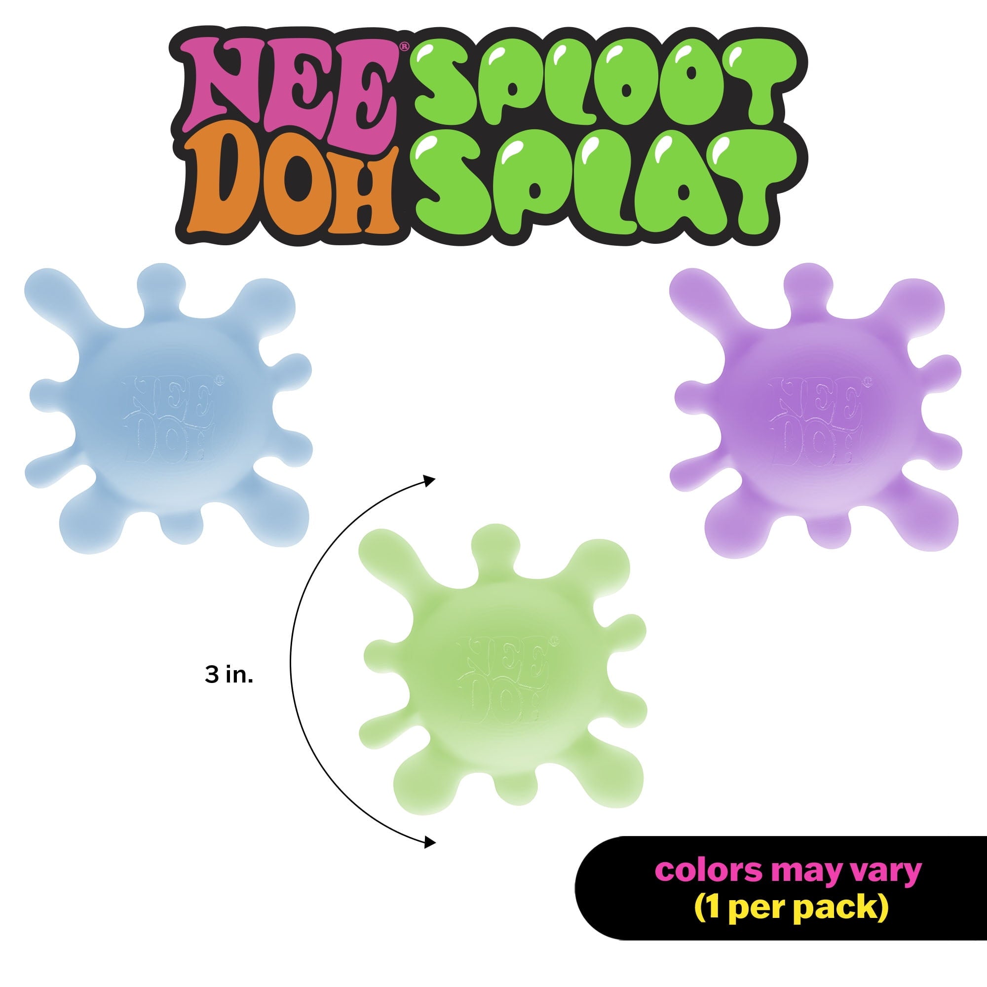 Sploot Splat, Novelty Fidget Toy, (1 Piece, Color May Vary), Children Ages 3+