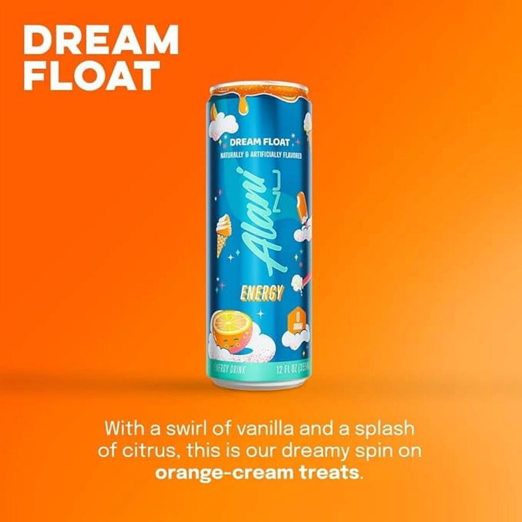 New  Energy Drinks Witches Brew, Dream Float, Hawaian Shaved Ice Variety Pack, Sugar-Free, Low-Calorie, 200mg Caffeine, Energy Boost Drink 12 fl oz (Pack of 6)