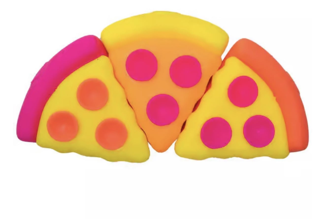 new trending nee doh squeezza pizza slice , 1 chosen at random, sensory, fidget, stress reliever