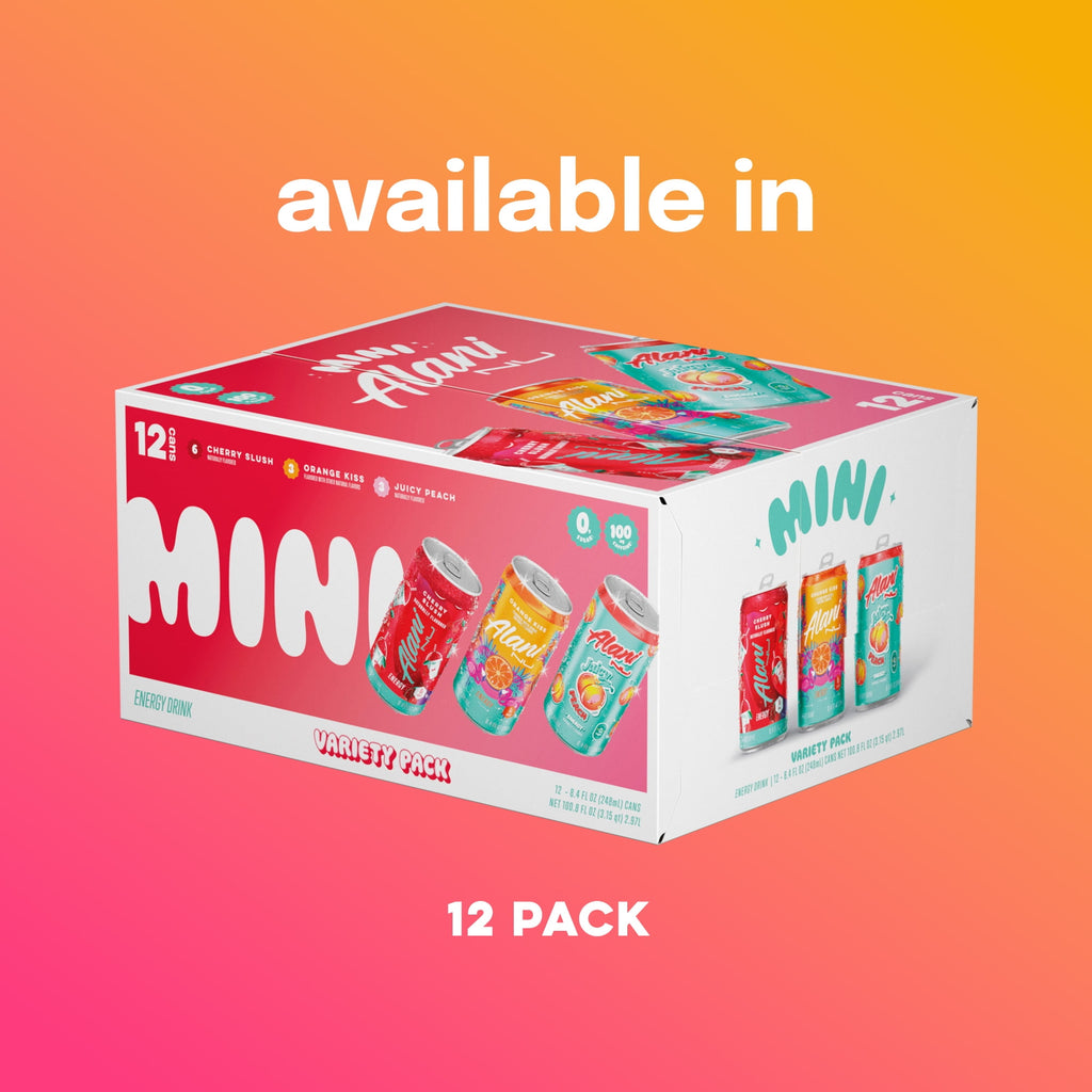 Mini Variety Pack Cherry Slush, Juicy Peach, Orange Kiss, 8.4 fl oz, pack of 12