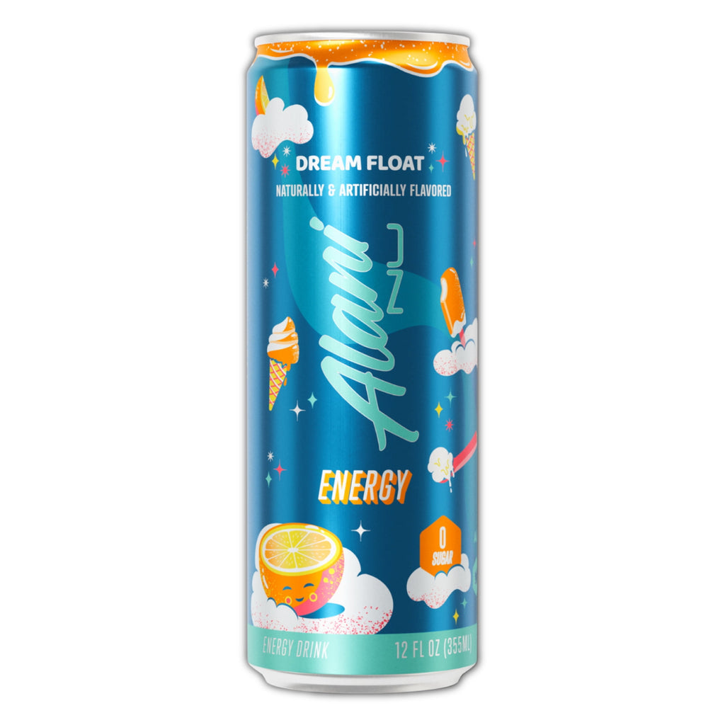 Energy Drinks Dream Float Zero Suger, Low - Calorie, Energy Boost Drinks 12 oz (6 Pack)