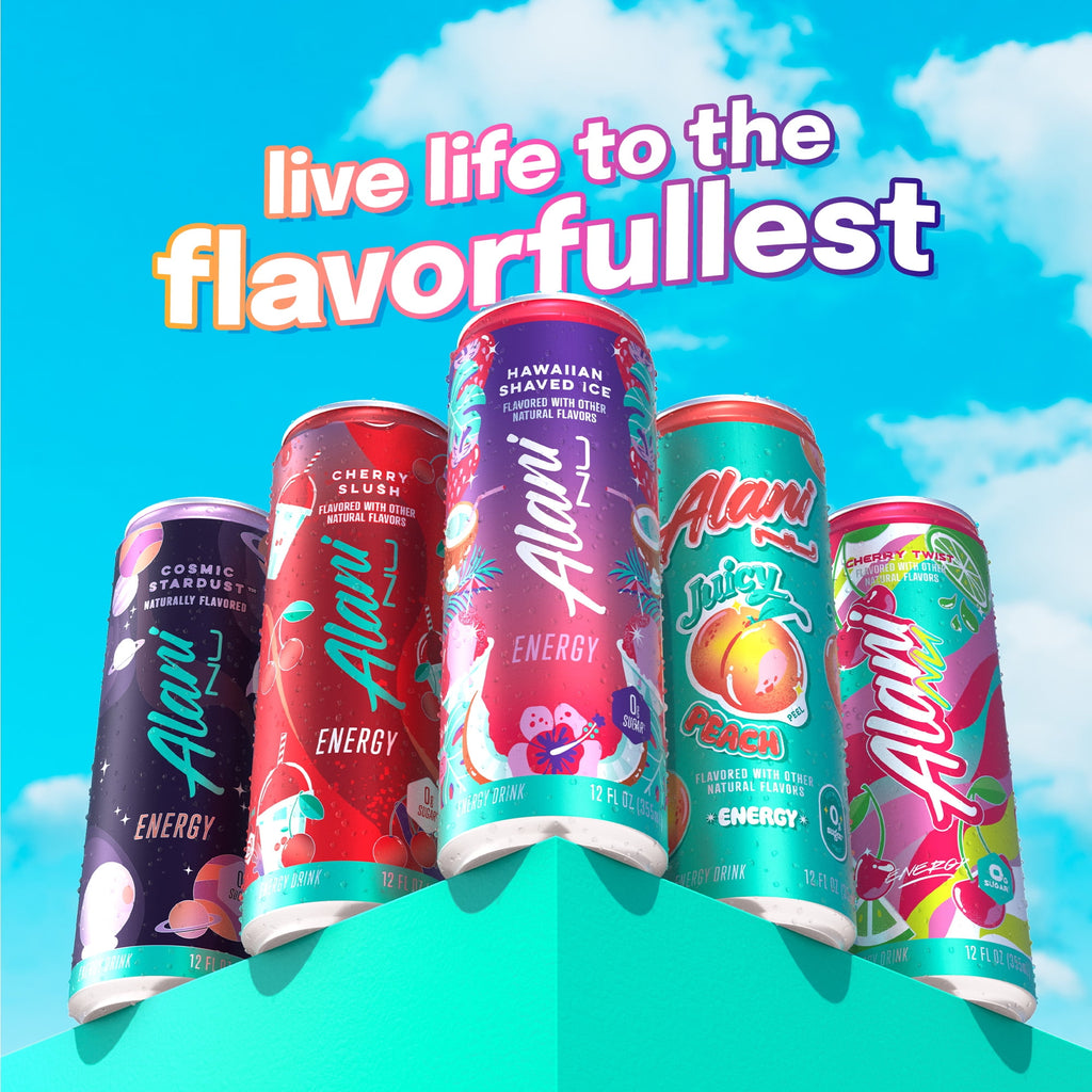 Sugar Free Energy Drink, Hawaiian Shaved Ice, 12 fl oz, 12 Pack, Cans, 200mg Caffeine