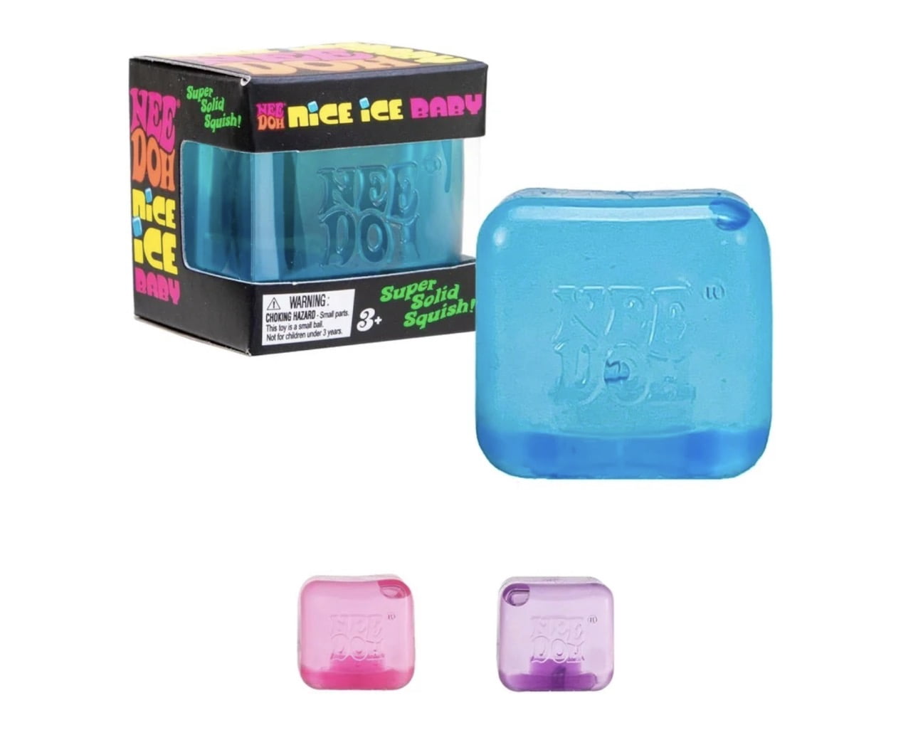 Nice berg and mini cube set - 2 piece massage stress relief ball - Random colors