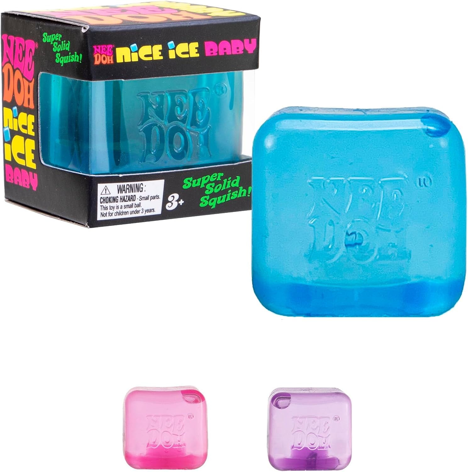 Baby - Sensory Squeeze Toy - Single Mini Nice Cube in Assorted Colors - Ages 3+ (Pack of 1)