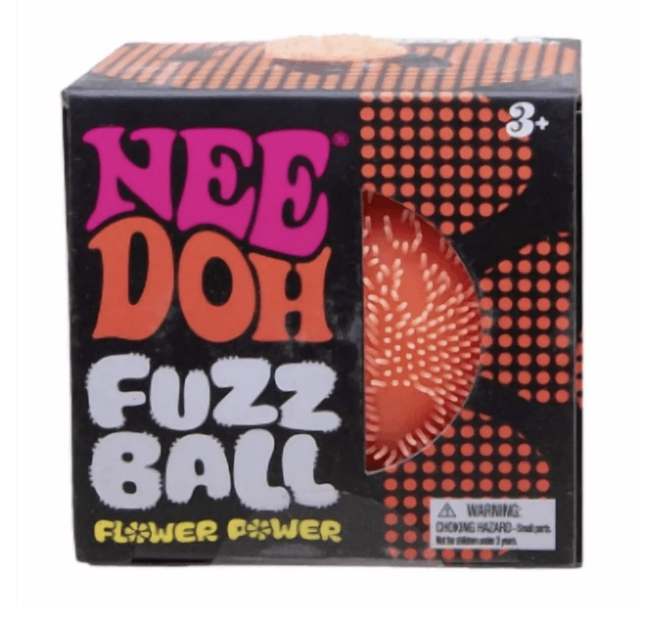 FUZZ BALL FLOWER POWER, 1 RANDOM COLOR CHOSEN, STRESS BALL RELIEVE, SENSORY FIDGET