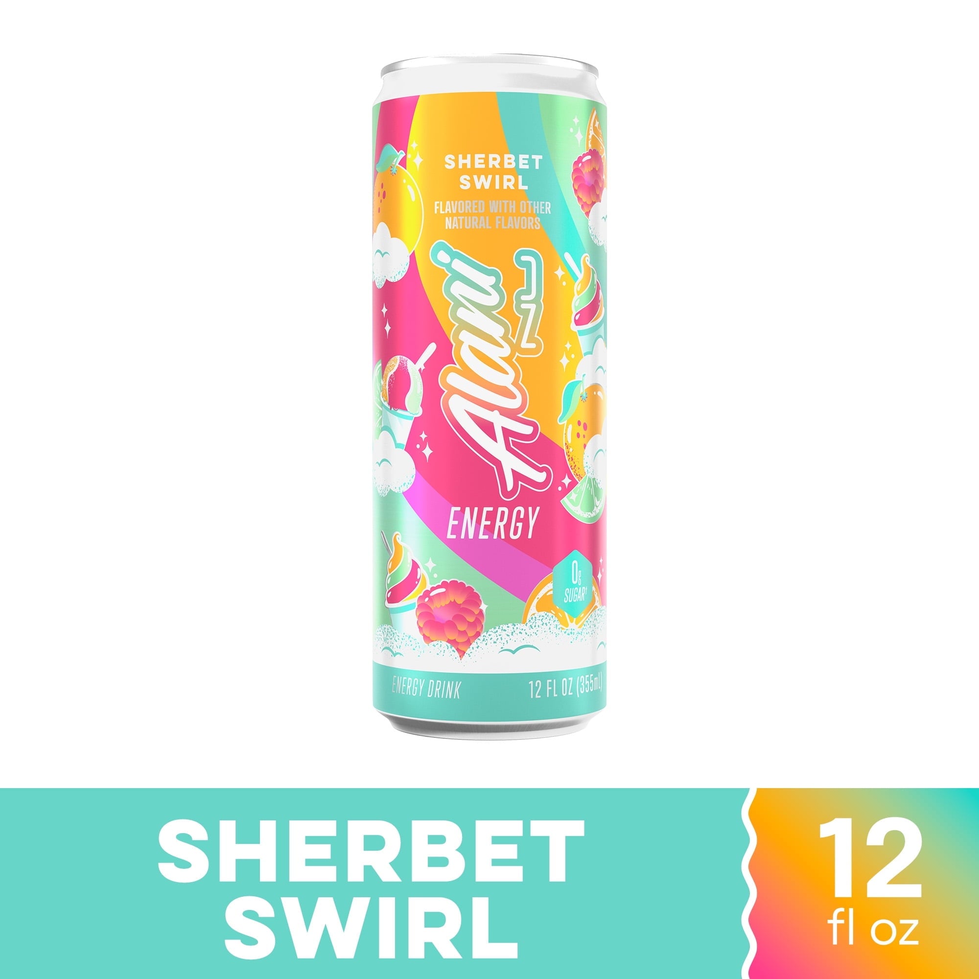 Energy Drink 12oz Sherbet Swirl