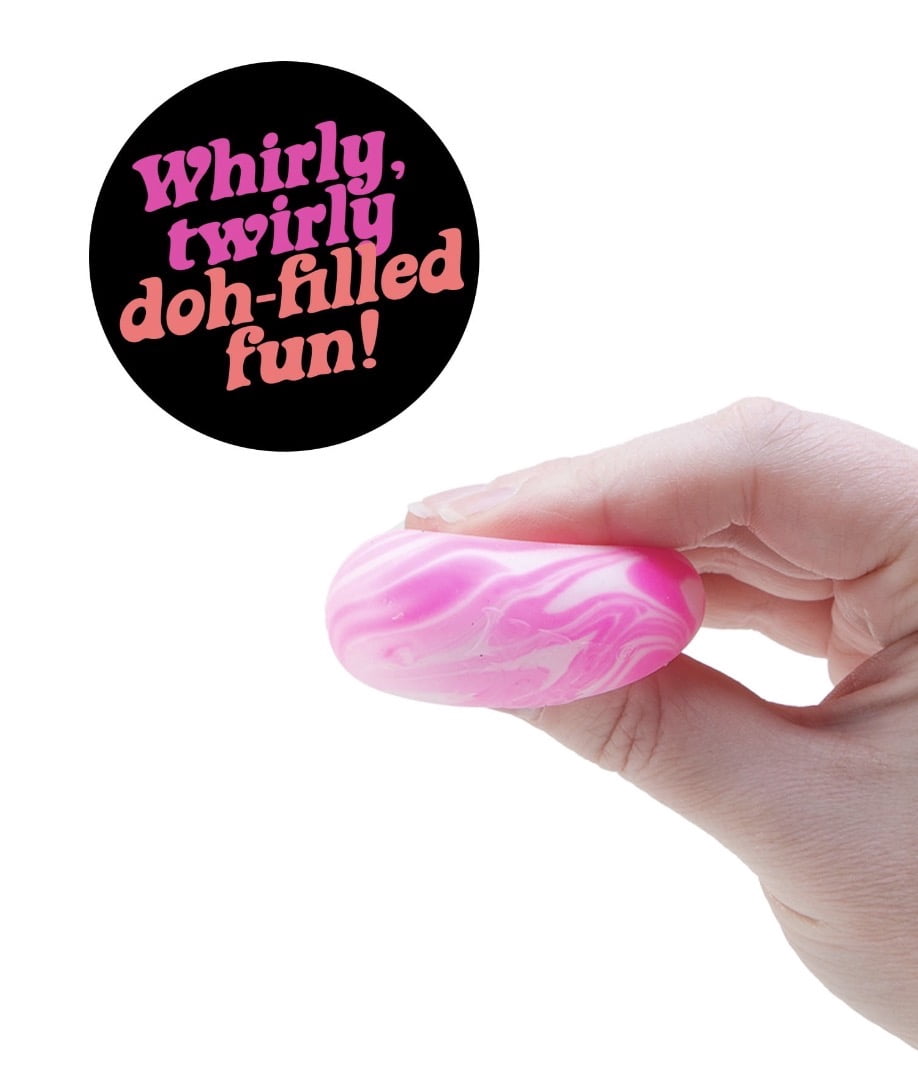 new trending nee doh teenie swirl 4 pack stress reliever balls, fidget, sensory ( 1 chosen at random)