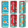 New  Mini Energy Drinks, Dream Float, Cherry Slush, Juicy Peach Variety Pack, Sugar Free, Low Calorie, Energy Boost Drinks 8.4oz Cans (6 pack)