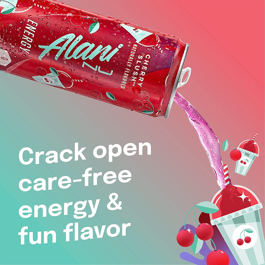 Energy Drink - Cherry Slush - 12oz Cans (Single Cans)-Pack Of 4
