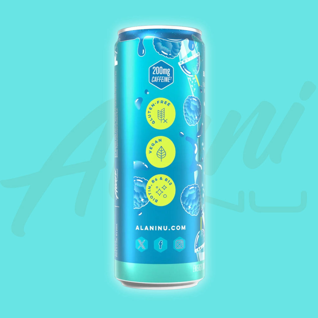 Slush Energy Drink 12‑Can Variety Pack – Lime, Blue, Pink &amp; Cherry – 12 fl oz Cans