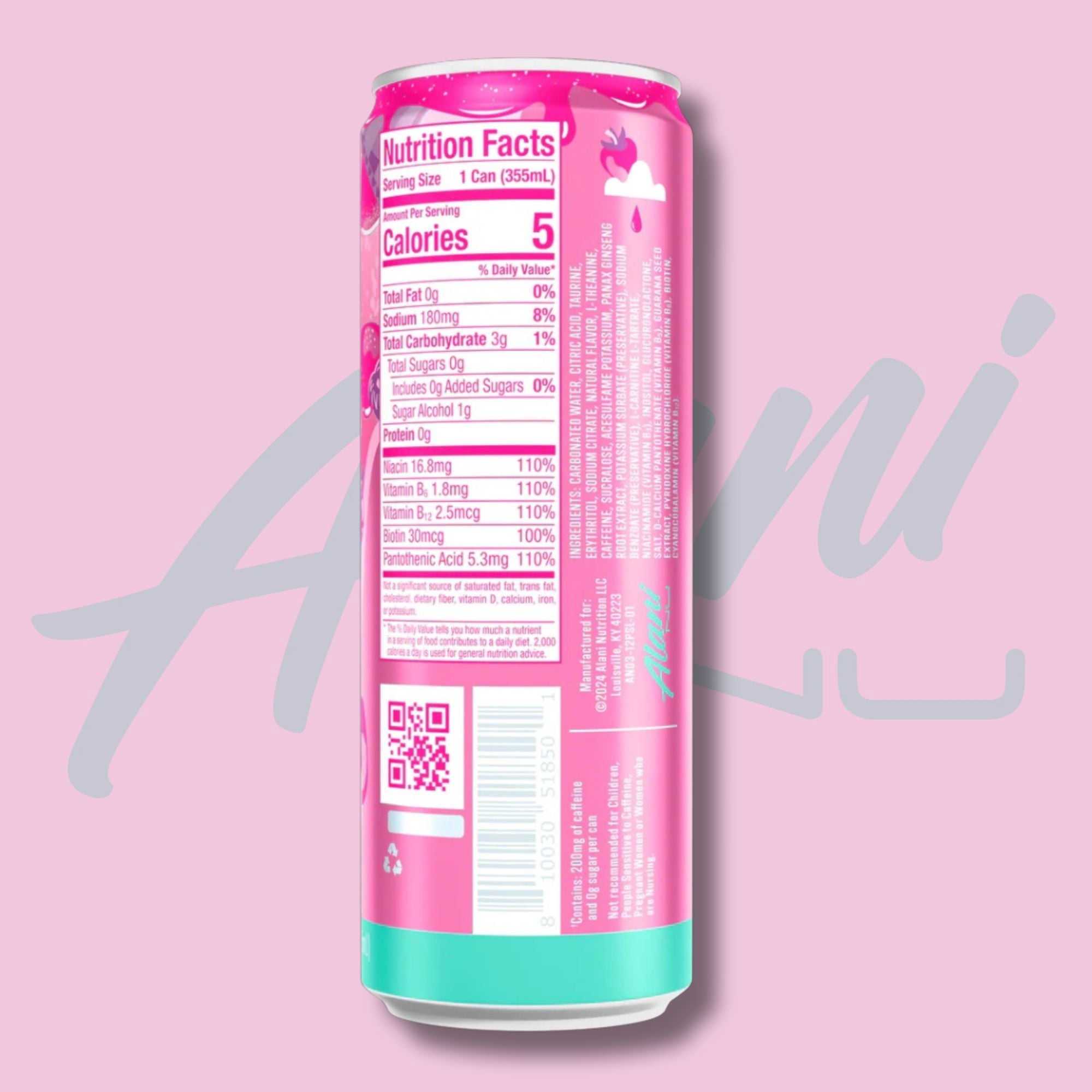 Slush Energy Drink 12‑Can Variety Pack – Lime, Blue, Pink &amp; Cherry – 12 fl oz Cans