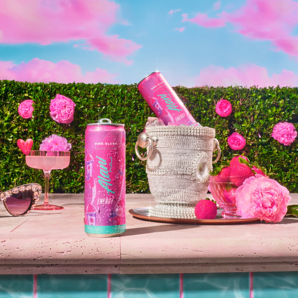 Sugar Free Energy Drink, Pink Slush 12oz Can (6 Pack)
