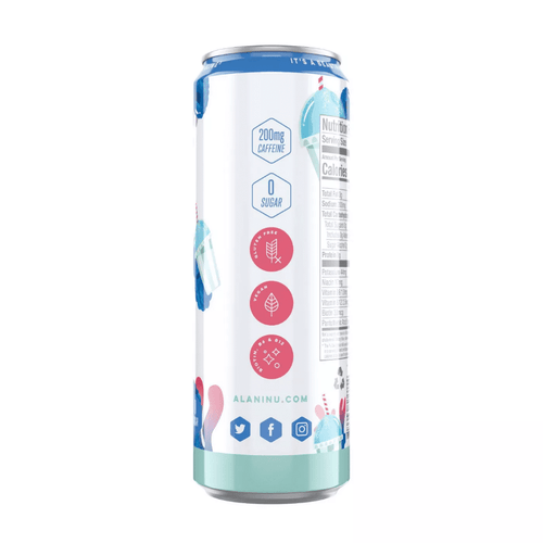 Energy Drink - Blue Slush - 12oz Cans (Single Cans)-Pack Of 3