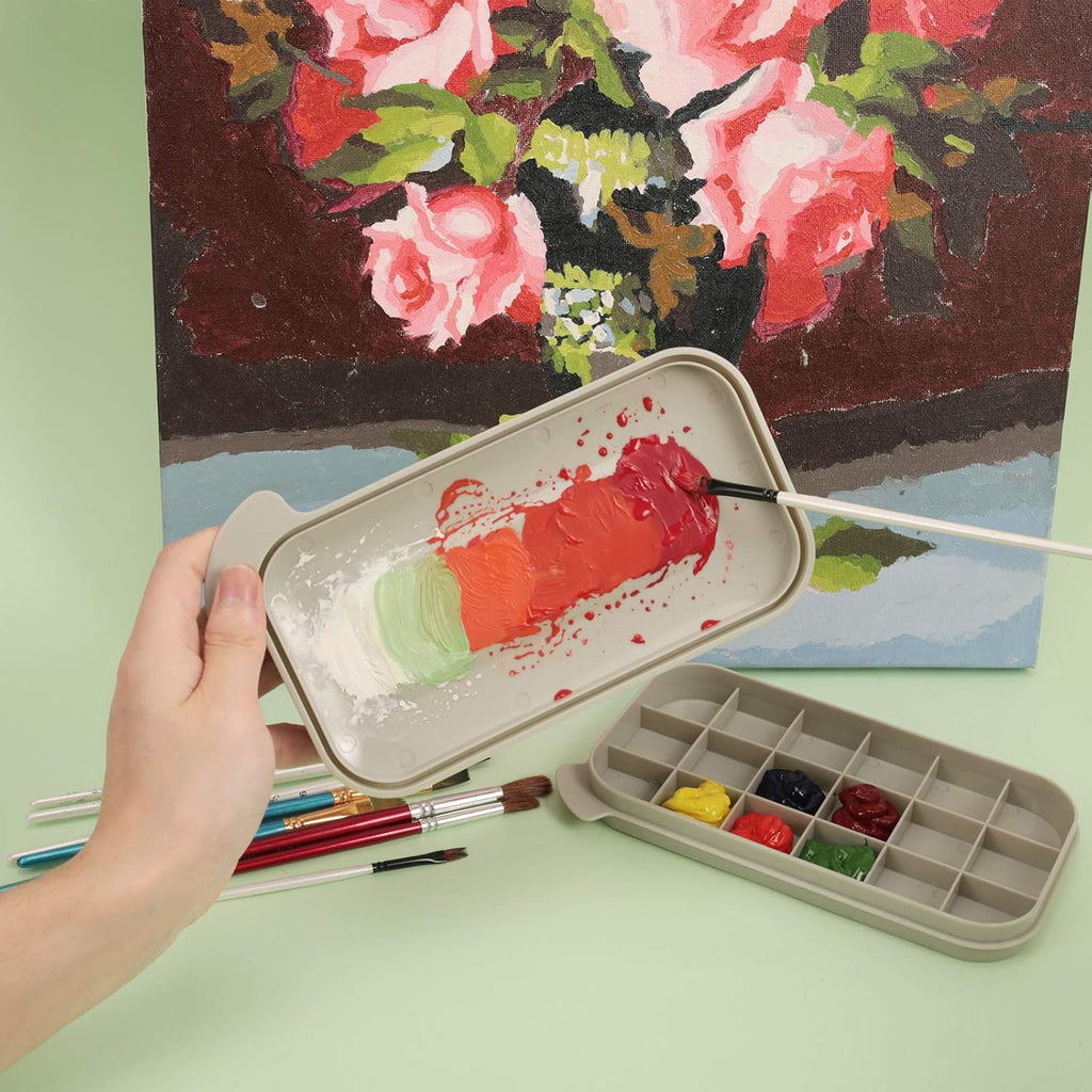 MyLifeUNIT Paint Brush Cleaner, Paint Brush Holder and Organizers with Palette for Acrylic, Watercolor, and Water-Bas... - Image 3