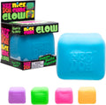 Nice Cube Glow - Sensory Toy with a Super Solid Squish - Glows in The Dark and Always Returns to its Square Shape - Ages 3 and Up Colors Vary