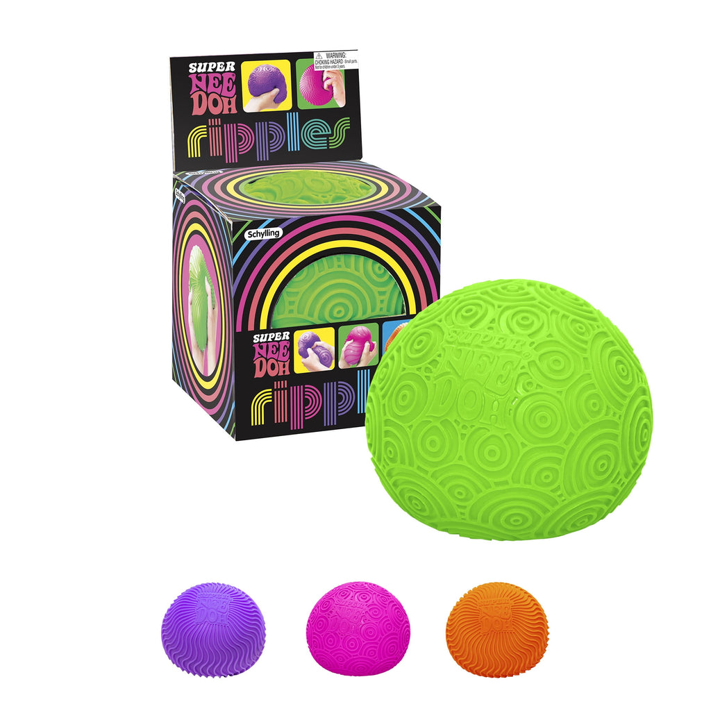 , Super Ripples Fidget Ball - Rubber, Novelty Toy, (1 Piece, Color May Vary), Children Ages 3+