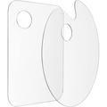 Tamaki 2 Pack 11.8 x 7.9 Inch Acrylic Paint Palette with Thumb Hole Clear Paint Pallet, Easy Clean Non-Stick Artist P...